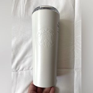 Brand New Starbucks White Tumbler - Great for Cold Brew 16 oz